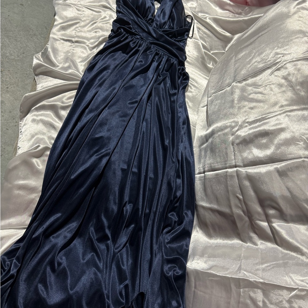 XSCAPE elegant Navy Blue Women's Dress